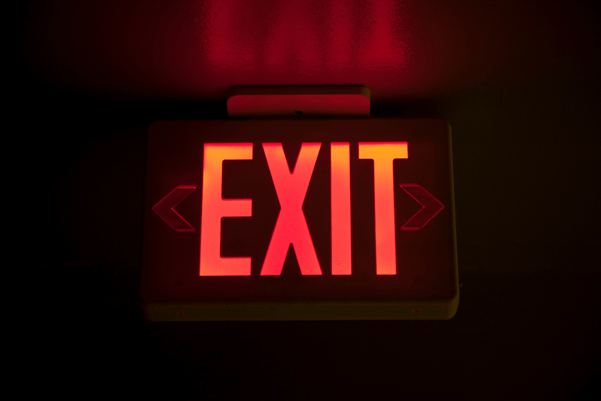 exit at a night club